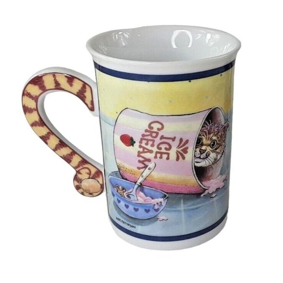 The Mouser and Party Time Danbury Mint Cat Mug Set by Gary Patterson - Picture 2 of 10